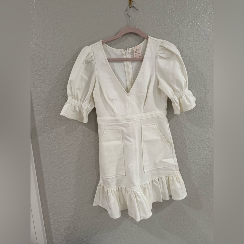 Cinq a sept mini denim dress